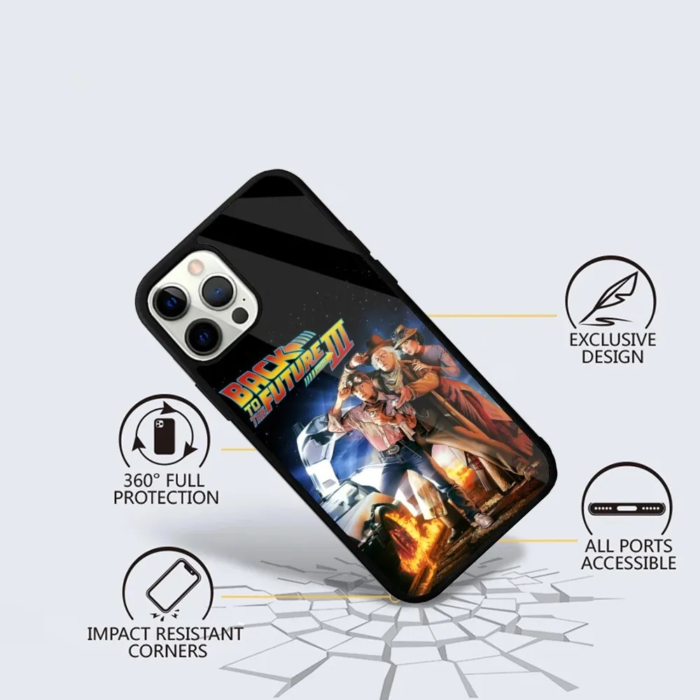 Movie Back To The Future Phone Case For iPhone 16 15 14 13 12 11 Plus Pro Max Mini Magsafe Magnetic Wireless Charging