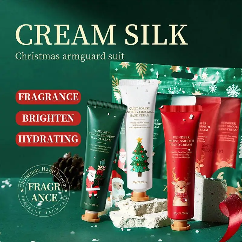

Hand Cream Gift Set Christmas Hand Cream For Women 5 Pack Scented Hand Lotion For Dry Cracked Hands Body Moisturizing Hand Cream