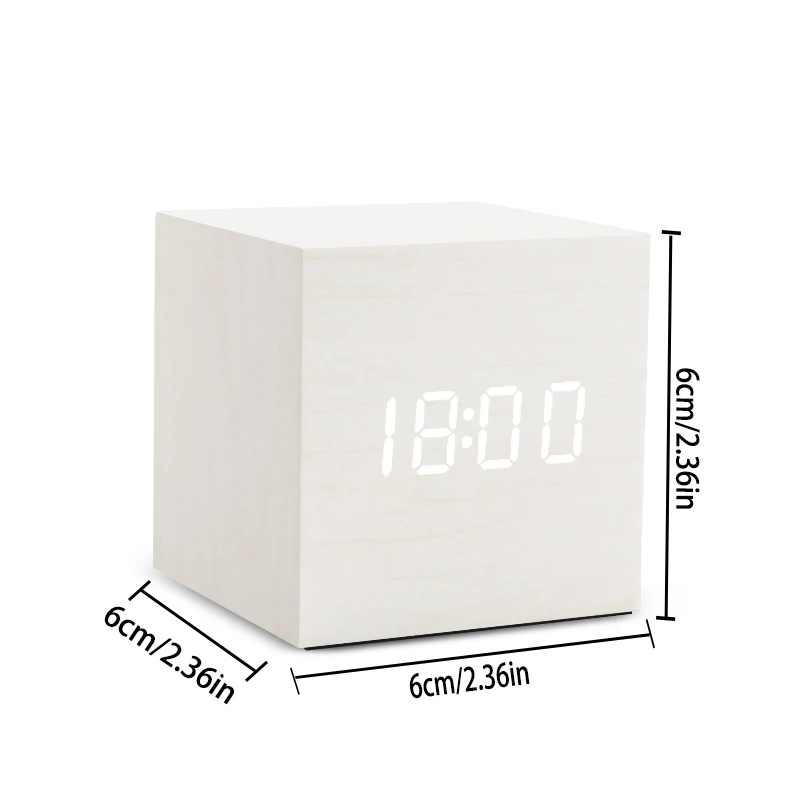 Деревянный будильник с голосовым управлением