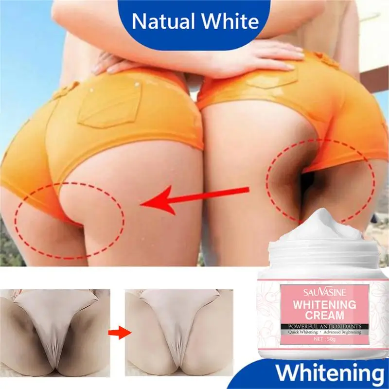 

50g Body Whitening Cream Underarm Knee Buttocks Private Parts Bleaching Remove Melanin Dark Skin Moisturizing Brighten Skin Care