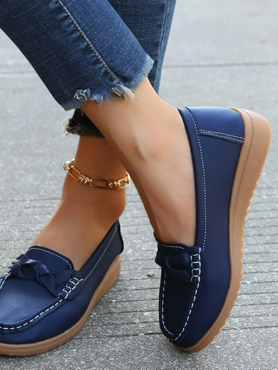 

Summer and Autumn New Lofook Shoes Leisure Large Women's Shoes Flat Heels