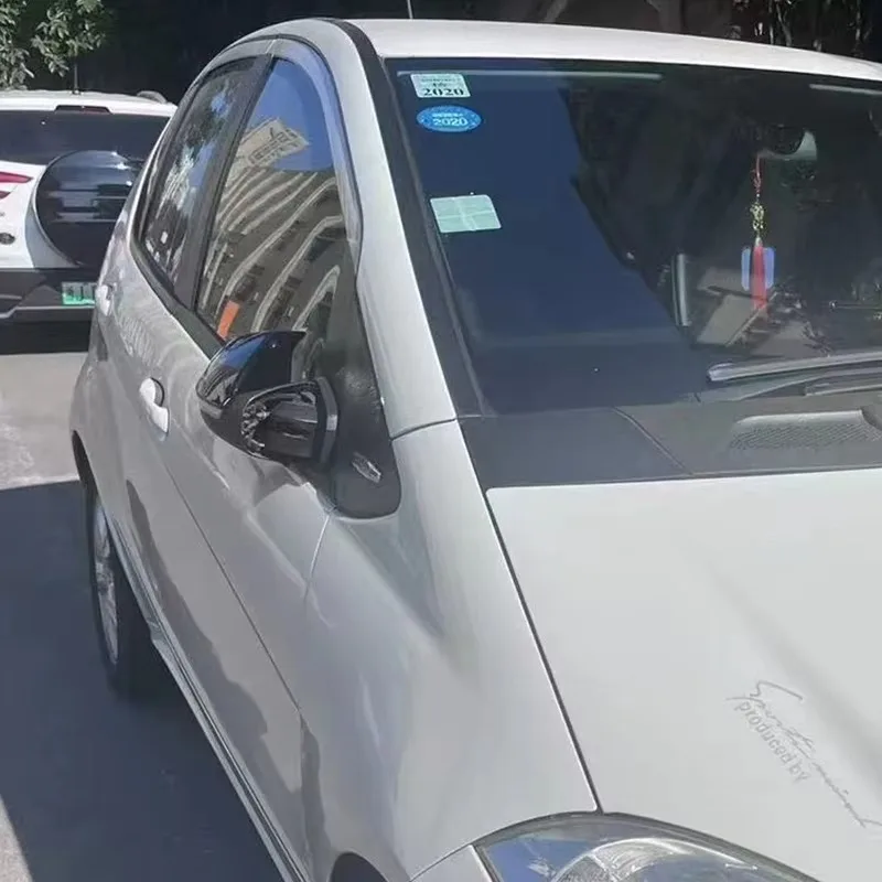 Фото BOMP для Mercedes-Benz B-Class W245 B170 B200 2008 2009 2010 2011 2012 Декоративная накладка на боковое зеркало, блестящая черная, наклеиваемая и мгновенно устанавливаемая. №4