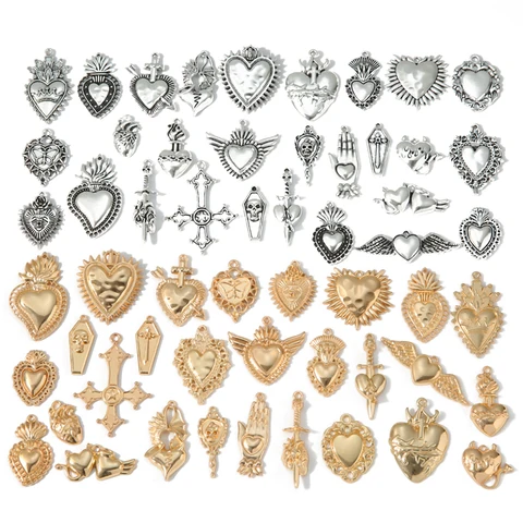 Халловин шармы сердечком 5 шт.