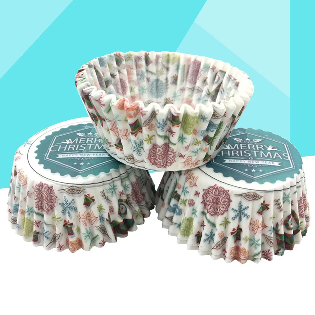 

Christmas Baking Cups Cupcake Cup Liners Candy Muffin Abake Wave Holiday Supplies Paper Cakemini Decorations Wrappers