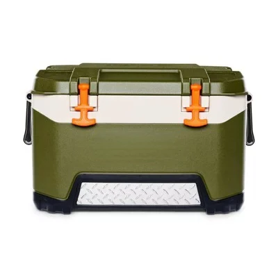 

qt. BMX Hard Sided Ice Chest Cooler, Green and Orange