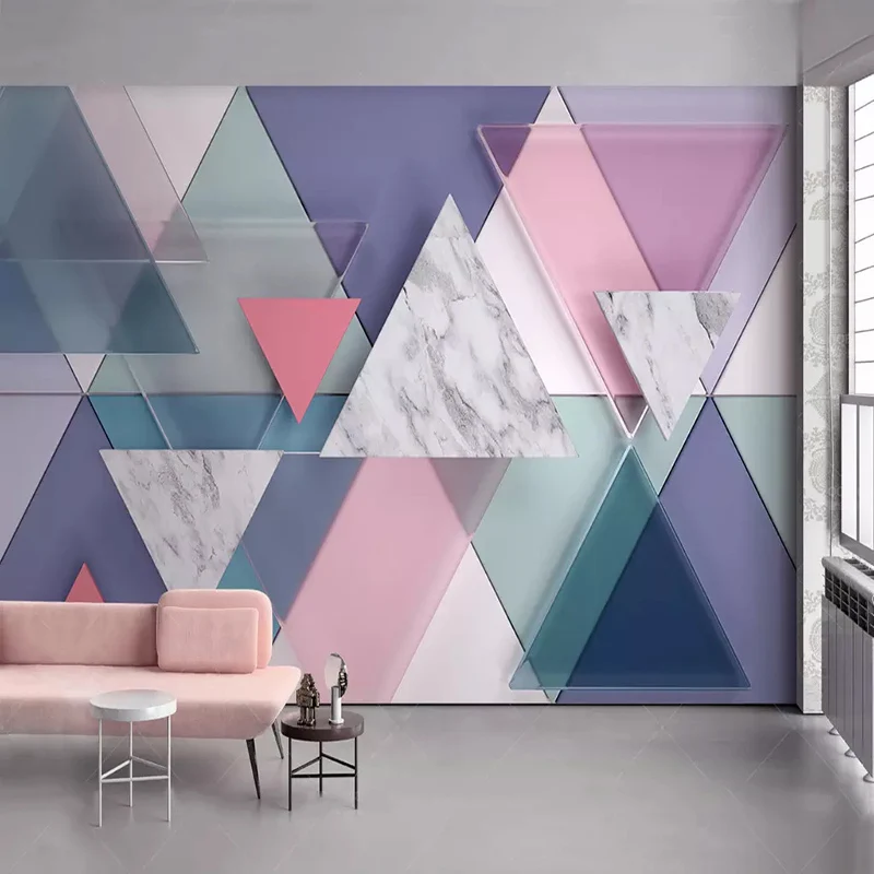 

Photo Wallpaper Modern 3D Marble Geometry Murals Living Room Bedroom Home Decor Wall Paper For Walls 3 D Abstract Art Wallpapers