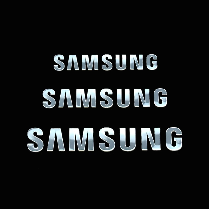 

Металлическая наклейка SAMSUNG для ноутбука, ПК, планшета, настольного компьютера, мобильной цифровой камеры, телевизора, персонализированное украшение «сделай сам»