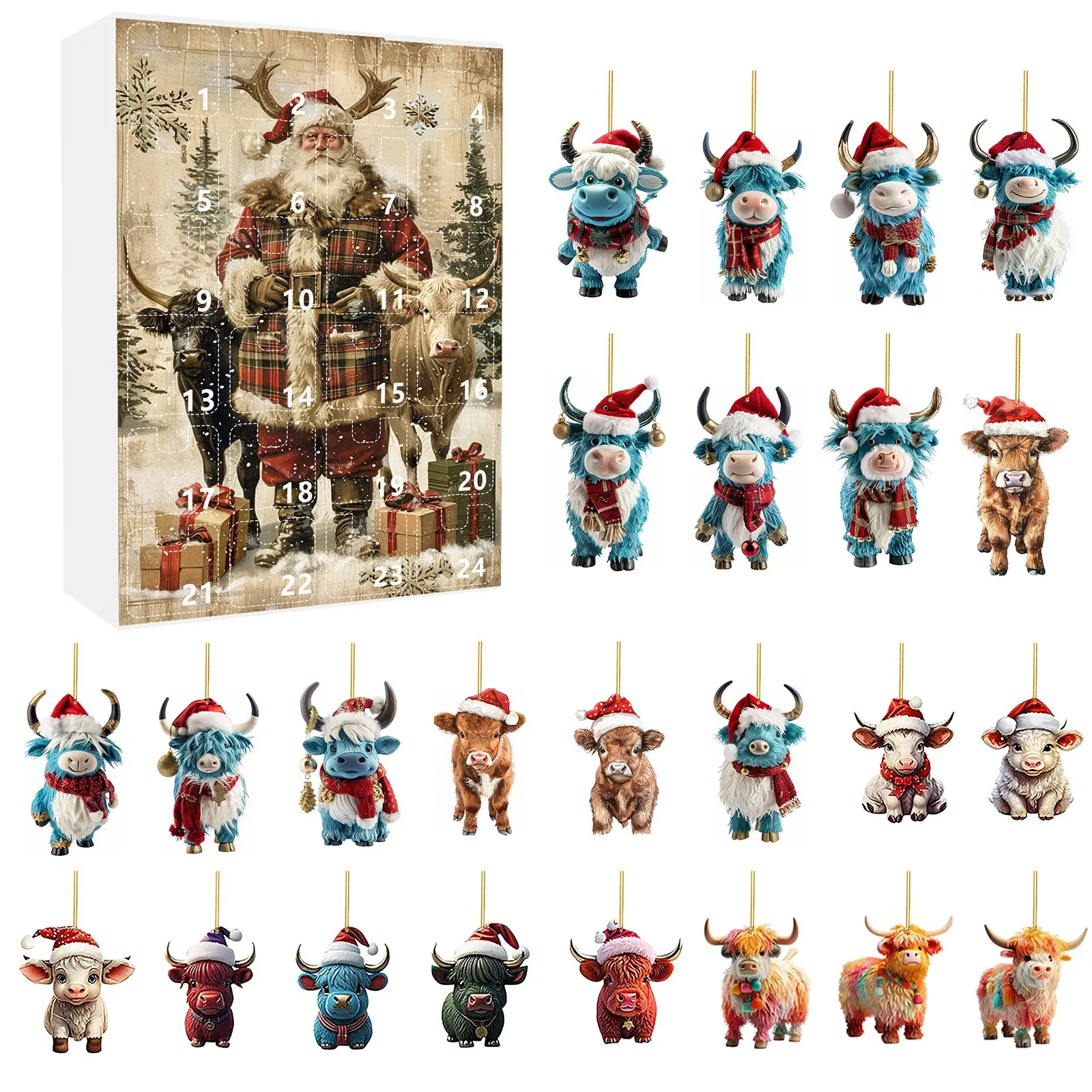 Рождественская Тайна: 24-дневный адвент-календарь слепая для очаровательных