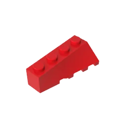 

1 шт., детали MOC 43721, наклонный Клин 45 °, 4x2