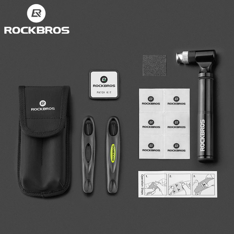 

Велосипедные инструменты ROCKBROS 130 фунтов на квадратный дюйм, AV/FV, Насос из алюминиевого сплава, многофункциональный инструмент, мягкие резин...