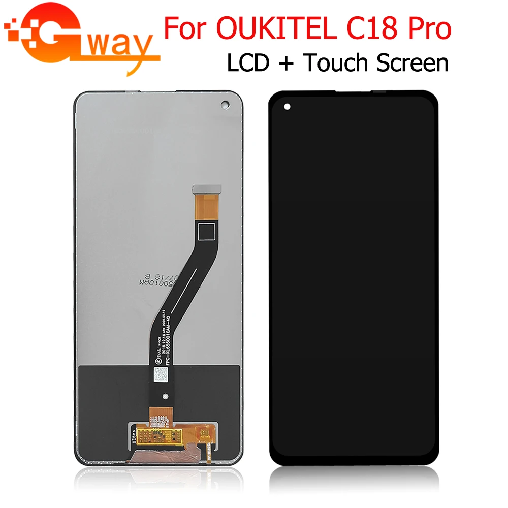 6,55 дюймовый OUKITEL C18 Pro ЖК-дисплей + сенсорный экран 100% оригинальный протестированный ЖК-дигитайзер стеклянная панель Замена для OUKITELC18 Pro