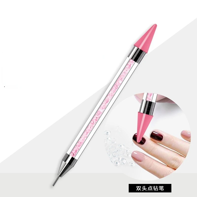 Высококачественный цветной карандаш с кристаллами для ногтей инструменты