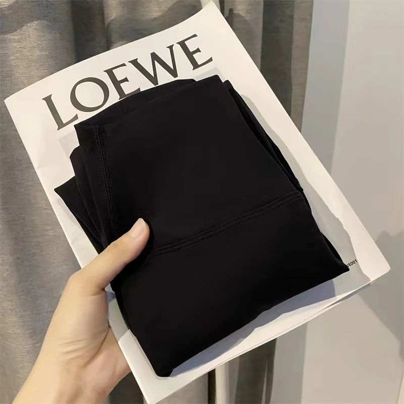 Brand New With Logo No Embarrassing Line Yoga Pants Women's High Waist Peach Hip Elastic Leggings Jogging Cycling Fitness Pants