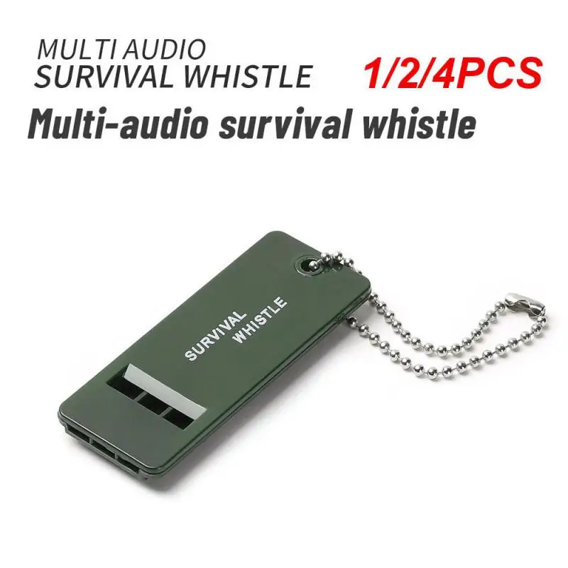 

1/2/4PCS Barreled/3 Frequency Whistle Outdoor Survival Rescue Whistle Emergency Whistle High-frequency Earthquake Relief Whistle