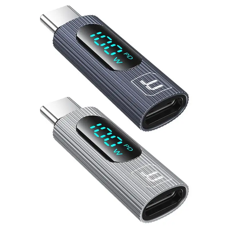 

OTG Adapter 100W Digital Display USB Type C Male To Type C Female OTG Adapter PD Fast Charging Convertor For Xiaomi Laptop