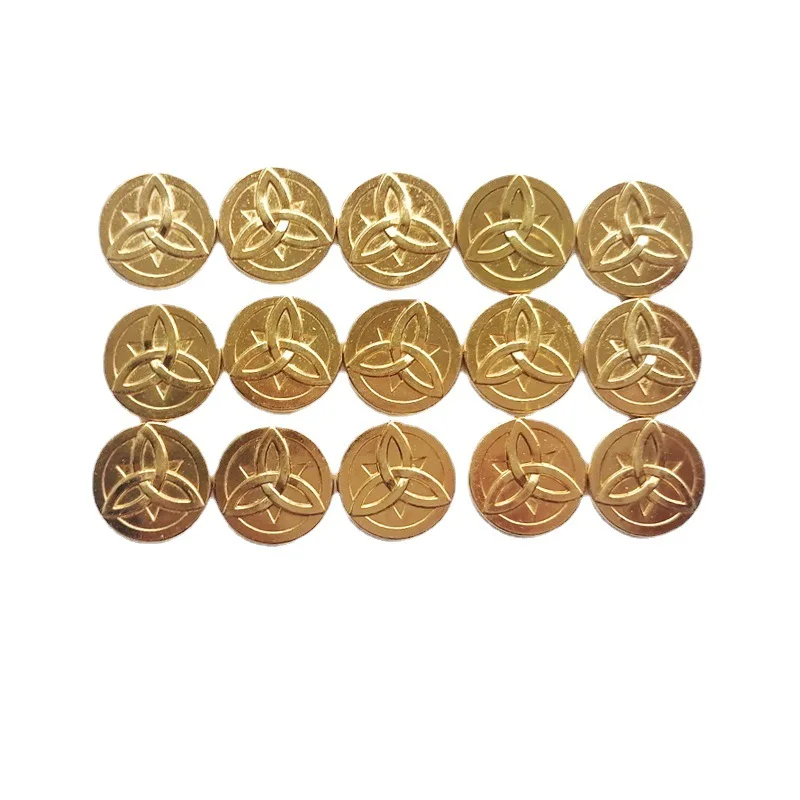 

2CM 20pcs/set Anime Game Genshin Impact Aether Lisa Mora Cosplay Coins Collections Gifts Pendant Cosplay Accessories fans toys