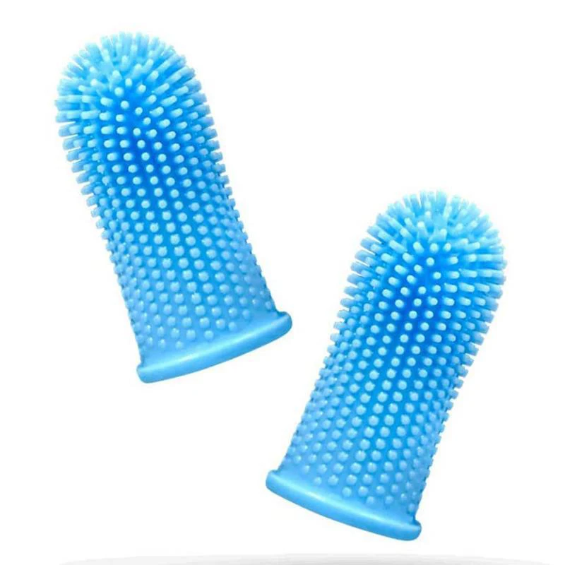 

Super Soft Silicone Pet Finger Toothbrushes Teddy Dog Brush Bad Breath Tartar Teeth Tool Cleaning Supplies For dogs Cats