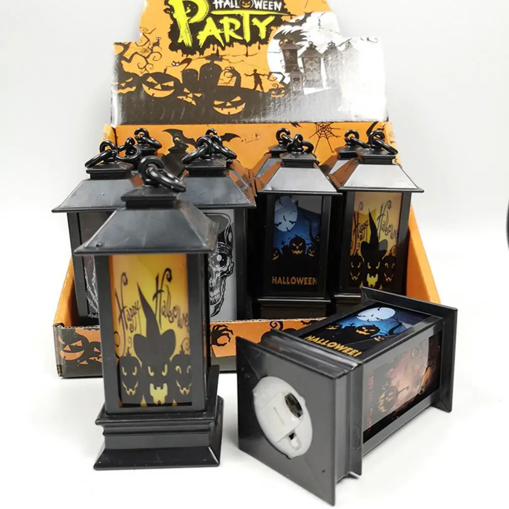 

Electronic LED Candle Light Hanging Battery-powered Decorative Plastic Halloween LED Candle Lamp Party Supply