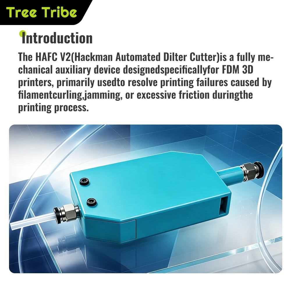 Фото Автоматический резак для филамента Tree Tribe HAFC V2 (обновленная версия Hackman) для филамента 1,75 мм, совместимый с Voron, Bambu Lab, Creality 3D Pr №2