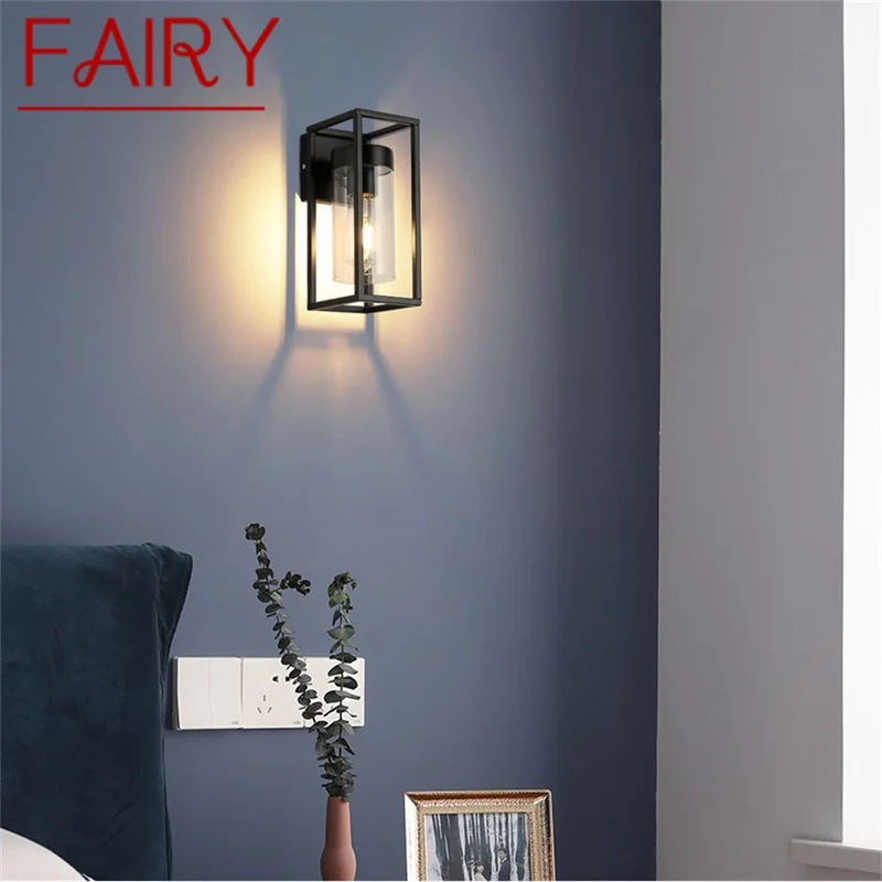 

FAIRY American Style Wall Light Industrial Retro Design LED Bedroom Loft Indoor Fixtures Lamp
