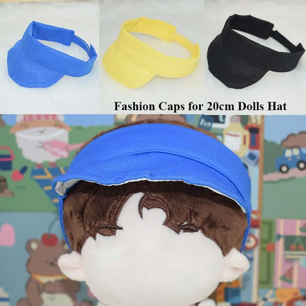 

Plush Doll Head for 20cm Dolls Candy Color Sport Hat Fashion Caps Cute Doll Hat Animal Casual Hat Baseball Cap