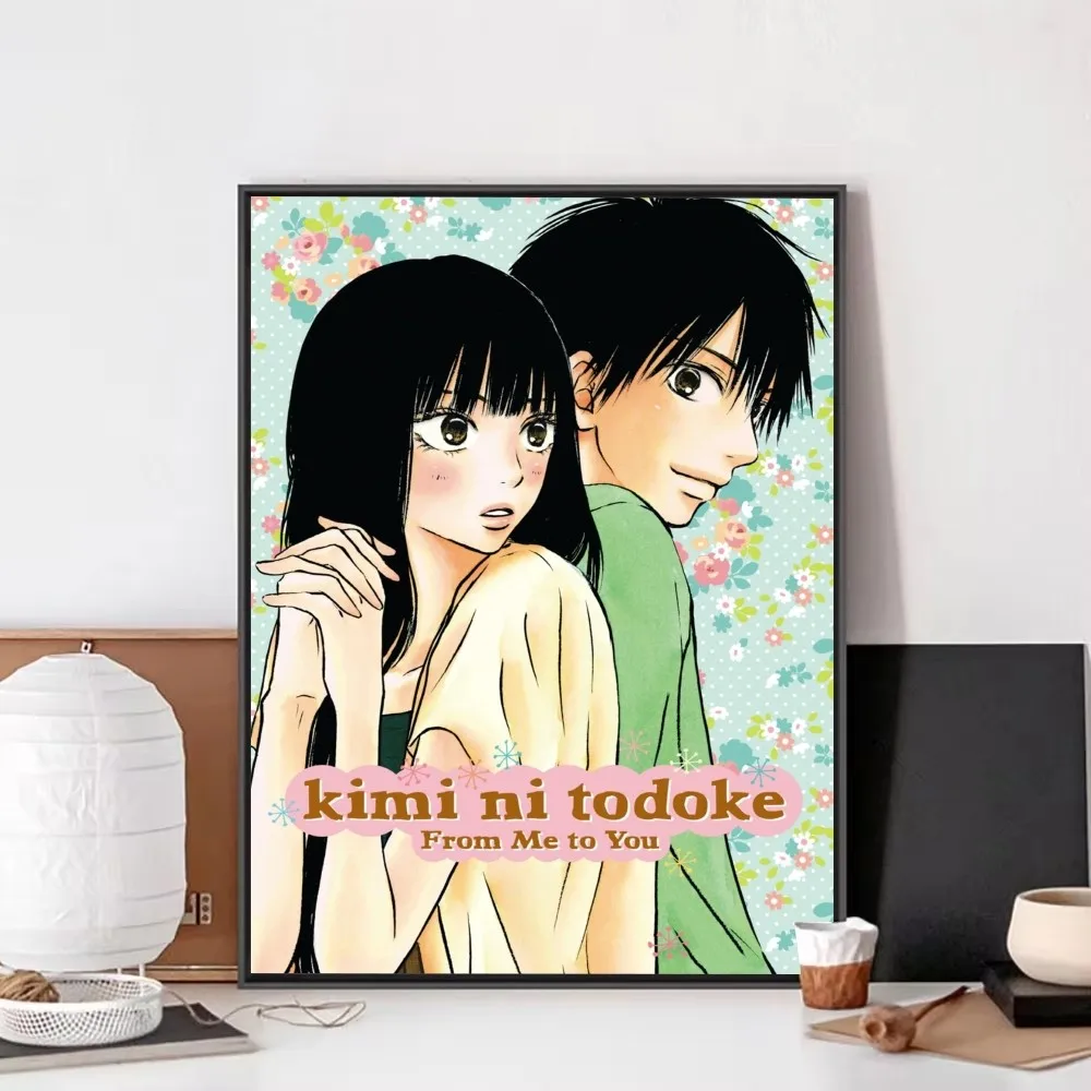 Аниме-постер Kimi ni Todoke необычная Наклейка на стену для гостиной бара винтажная