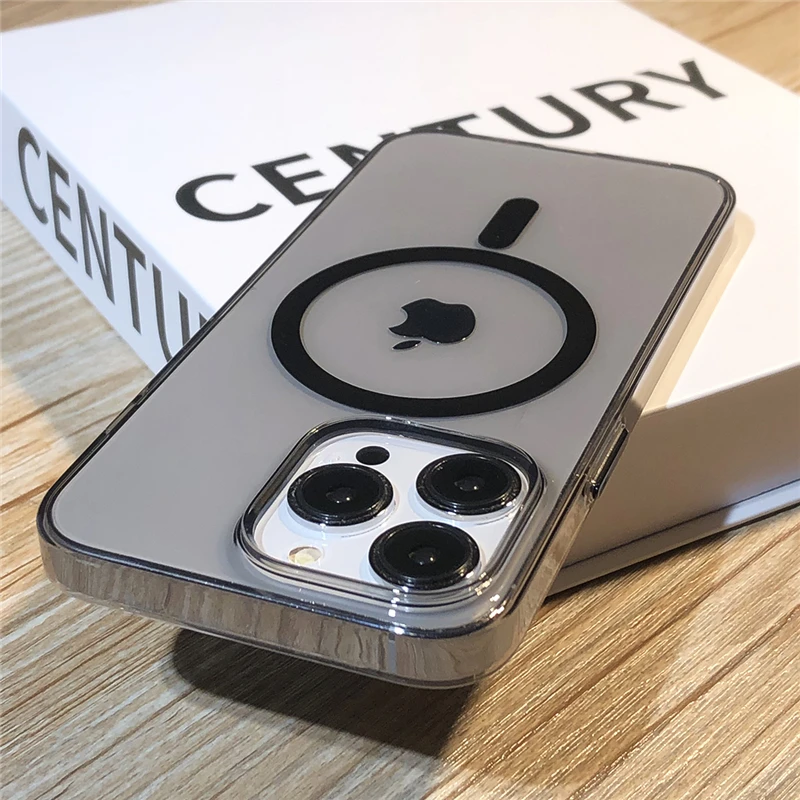 Металлическая Кнопка для iPhone 13 Pro Max магнитное Беспроводное зарядное устройство