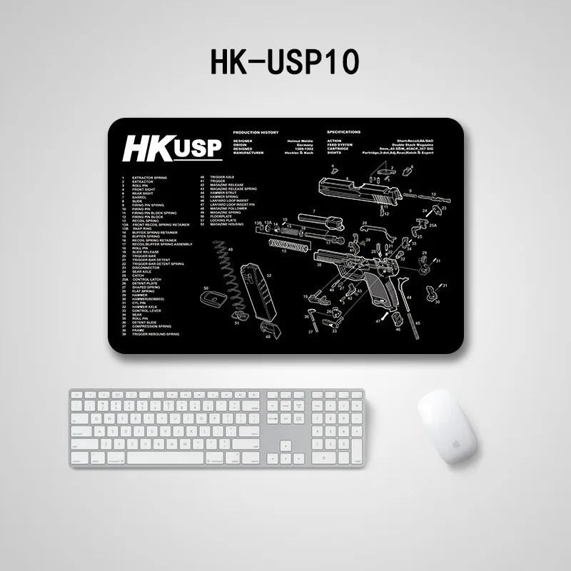 Коврик для чистки пистолета Glock colt 430 SIG SAUER P320 P229 P220 P226 M92 коричневый M & P XD HK