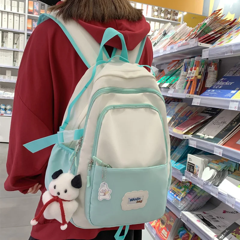 

Fashion Waterproof Nylon Women Backpack Female Multiple Pockets Travel Bags Teenage Girl Kawaii Schoolbag Big Laptop Backpacks