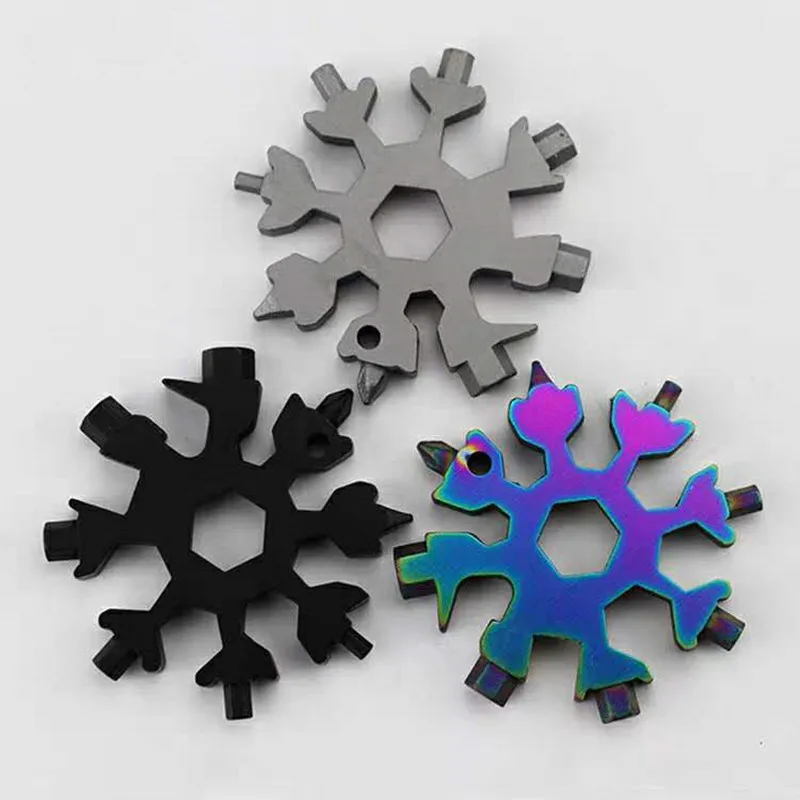 

Multifunctional snowflake wrench edc socket wrench hexagonal octagonal combination small wrench portable universal tool card