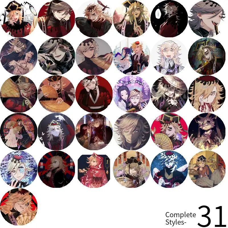 Douma Kimetsu no Yaiba аниме значок брошь с якорем периферийные булавки для учеников