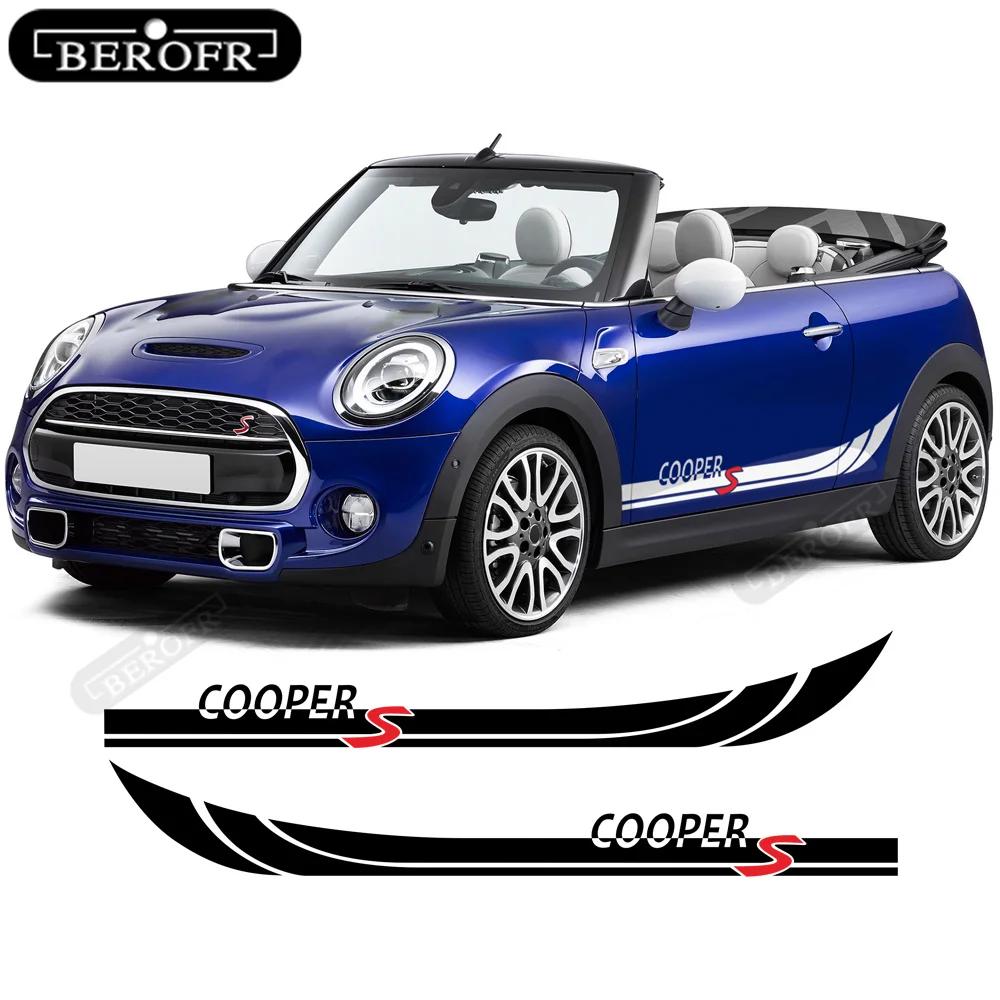 

2 шт., наклейки с надписью на боковой полосе для Mini Cooper S F56 2014-2018