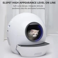 wifi automatic smart self cleaning litter box large cat toilet drawer type fully closed remote control anti splash high fence