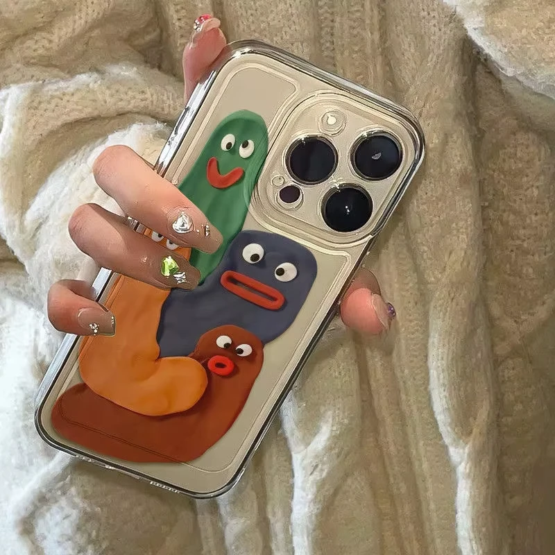 Прозрачный чехол для iPhone 16 15 14 13 12 11 Pro Max XS X XR 7 8 SE