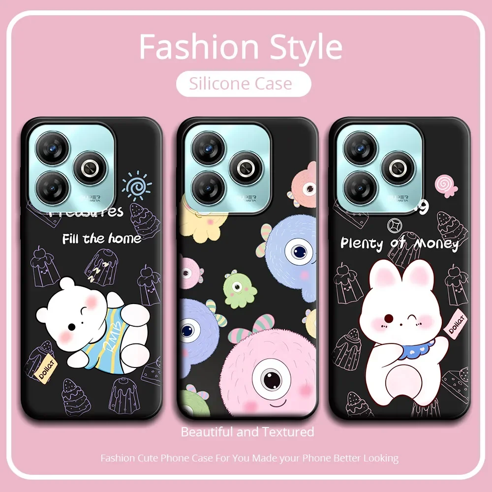 Для ZTE Blade A75 4G фотосессия милый монстр мультфильм мягкая силиконовая фотография