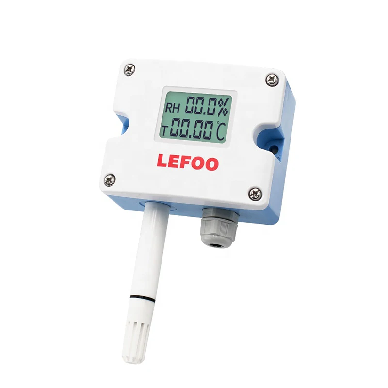 

LEFOO Ducted Type Lcd Digital Display Temperature Humidity Sensor Monitor Temperature And Humidity Transmitter Hvac