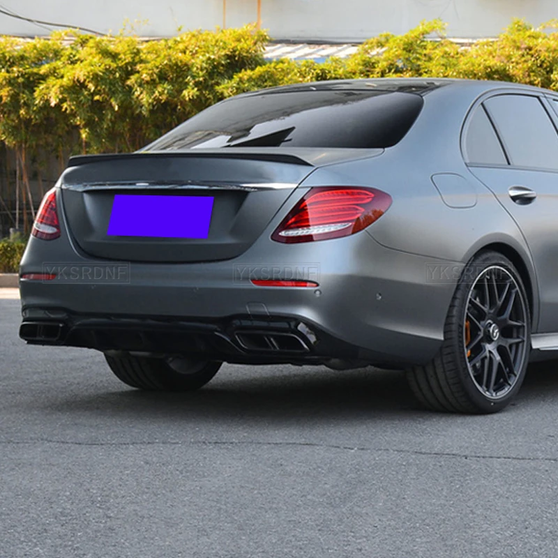 Фото Спойлер на крышку багажника для Mercedes Benz E-класса W213 E260 E300 E63S 2016-2023, аксессуары для тюнинга кузова автомобиля №3