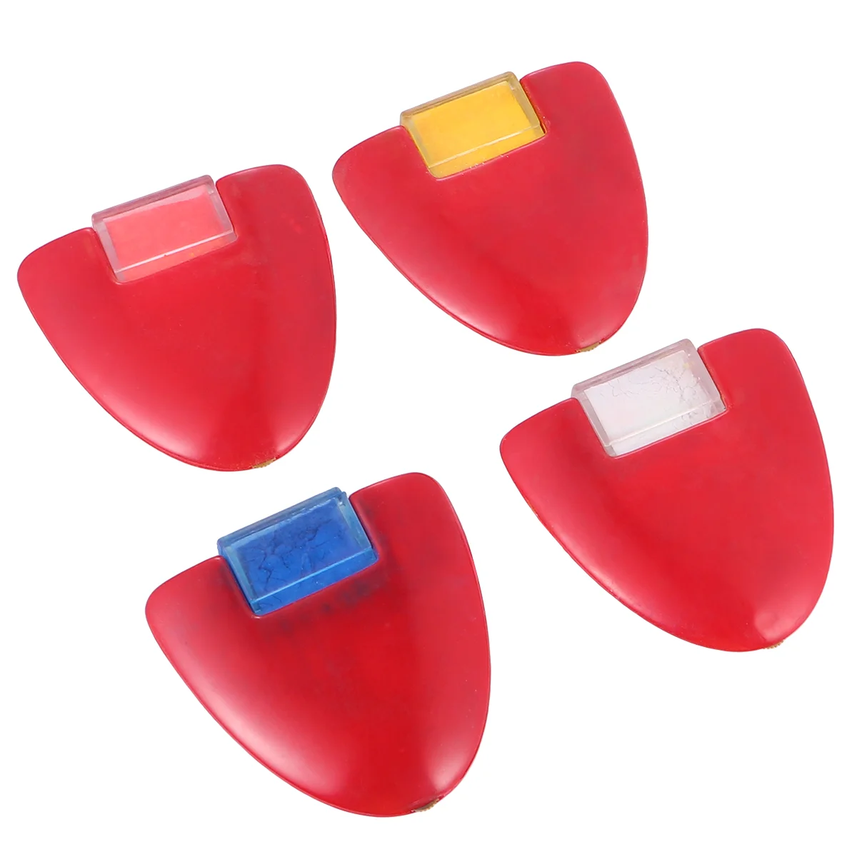 

4 Pcs Triangle Pulverizer Sewing Mark Chalk Powder Tools Kit 6X6X0.5CM Tailor