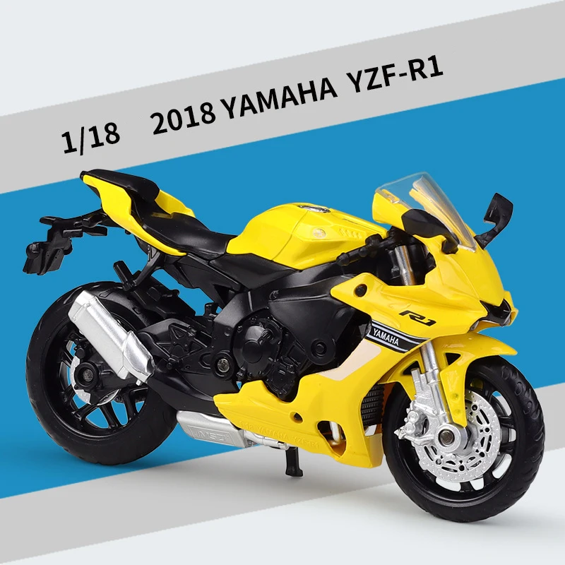 

1/18 Alloy Yamaha YZF-R1 Die Cast Motorcycle Model Toy Vehicle Collection Autobike Shork-Absorber Off Road Autocycle Toys Car