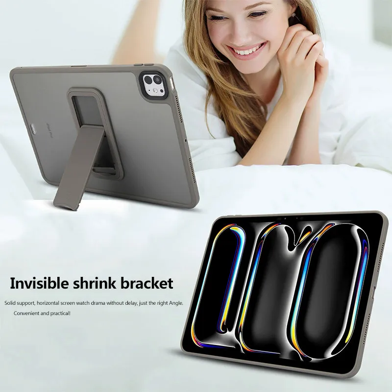 Чехол Matter для iPad Pro 11 2024 5-й Air 6 5 4 3Pro 2 1 Pro11 10th 10.9 10.2 9.7 Mini 7 A17 PC+TPU Cover