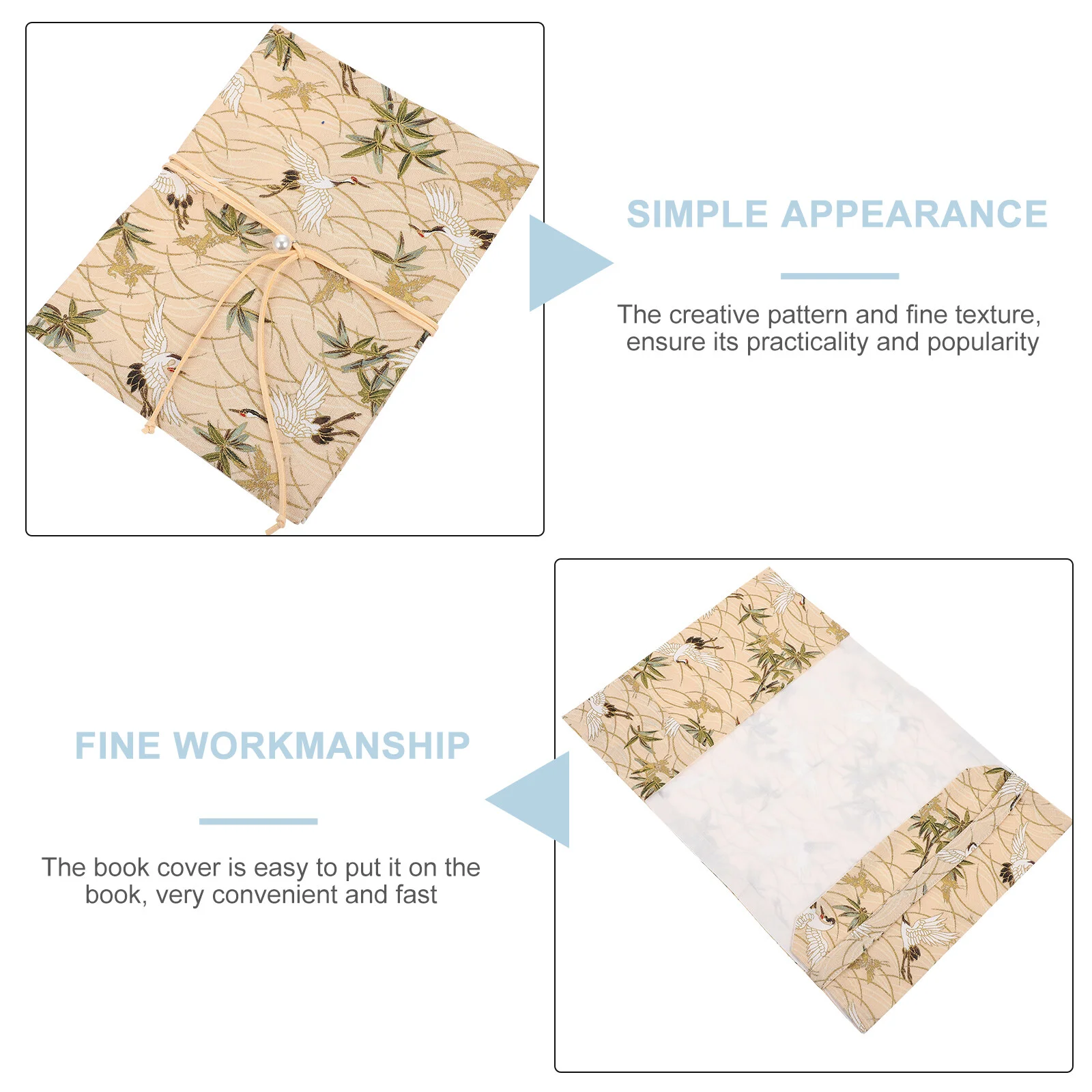 

Bag Notepad Cover Book Protective Dustproof Student Stationery Adjustable A5 Size