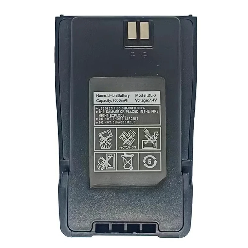 Фото Новая литий-ионная аккумуляторная батарея BL-6 7.4V 2000mAh для раций Baofeng UV-6, UV-6D, UV-6RA. Высококачественная литий-ионная батарея для раций. №2