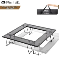 mobi garden nature hike camping table multifunctional folding table outdoor picnic portable iron tourist table camping supplies