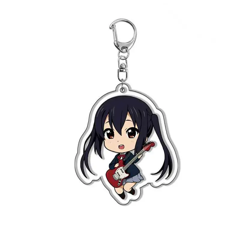 K-ON! Cartoon Anime Series Acrylic Keychain Backpack Pendant Unisex Birthday Gift Christmas Children's Toy