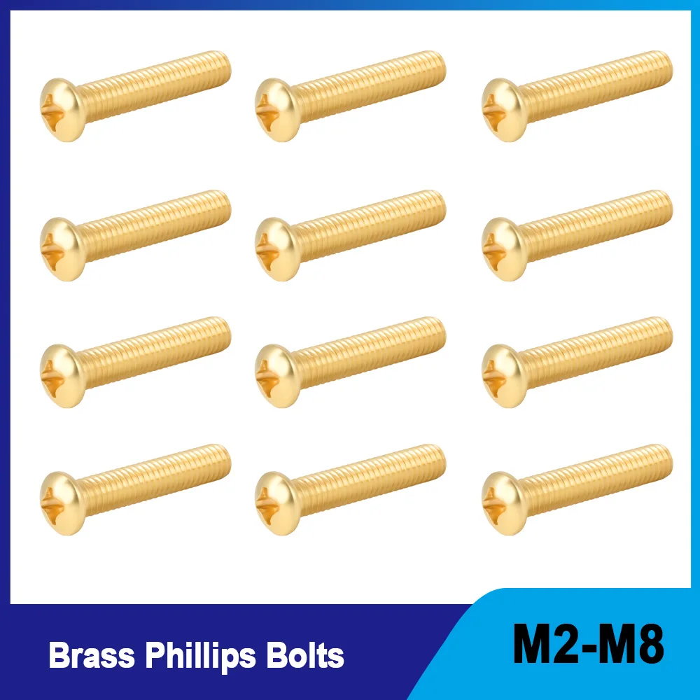 

Латунные болты М2-М8 с крестообразным шлицем