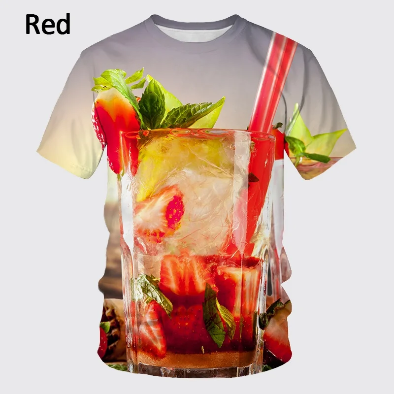 

Брендовая летняя футболка BIANYILONG, новая Мужская модная футболка с 3D принтом сока, напитков, индивидуальная крутая футболка с коротким рукавом
