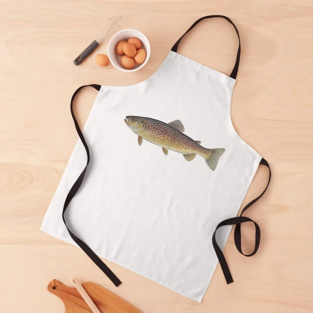 Фартук для коричневой форели (Salmo trutta) мужские подарочные товары кухни и дома