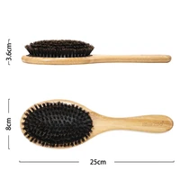 hair brush nature wooden anti static detangle brush hair scalp massage comb air cushion styling tools for women men
