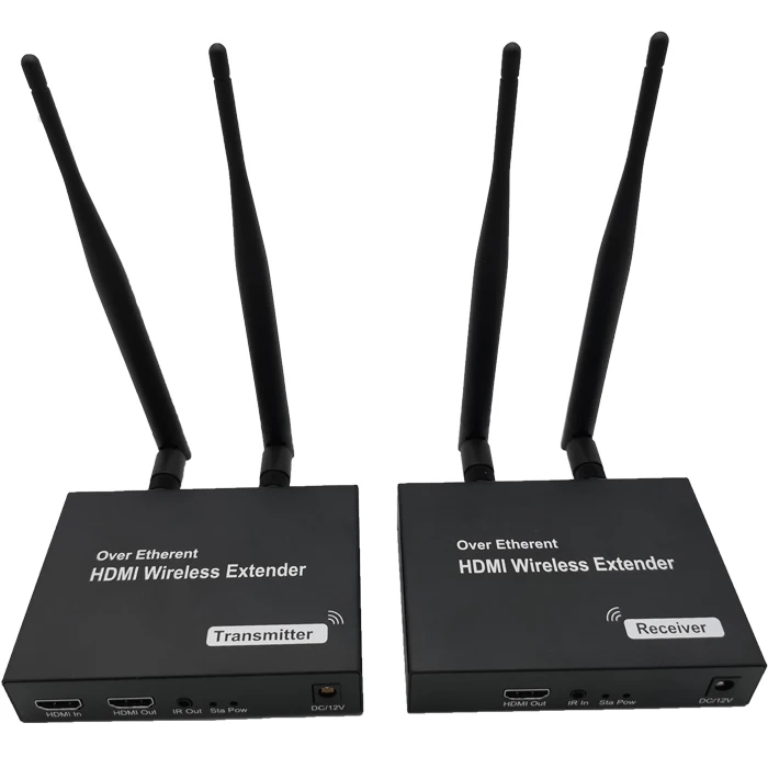 

200m Wireless WiFi HDMI Extender Transmitter Receiver 2.4G 5GHz 1080P IR Remote Video Converter Laptop PC To TV