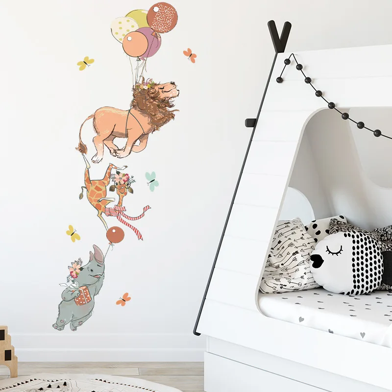 

Cartoon Flying Animals Wall Stickers for Children Kids Room Nursery Wall Decor Removable PVC Wall Decals Home Decor Wallpapers